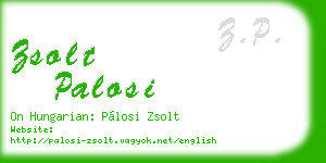 zsolt palosi business card